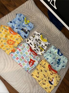 24m Pekkle Mixed-Pattern Kids One-Piece Footed Pajamas organic cotton